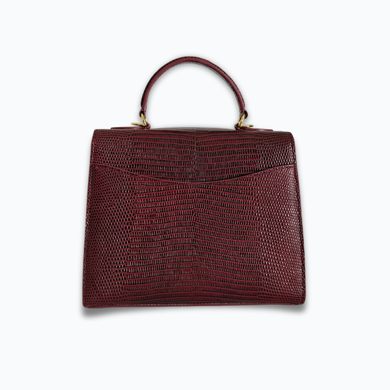Burgundy Lizard Skin